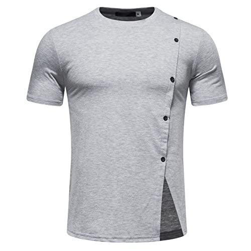 Generisch Herren T-Shirt | Sport-Shirt mit Rundhalsausschnitt | Basic Tshirt-Set für Männer | Rundhals Oberteil für Sport und Freizeit | Regular Fit Tshirt Herren XXXL 3XL Schwarze Tshirt Herren 4XL