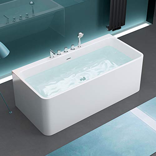 Mai & Mai Badewanne 180x80cm Sanitäracryl mit Armatur Standbadewanne V601MA