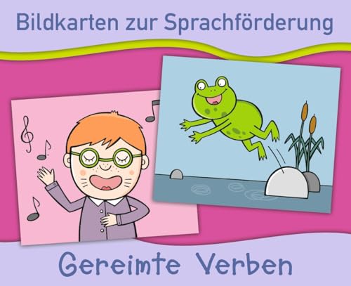 Gereimte Verben (Bildkarten zur Sprachförderung)