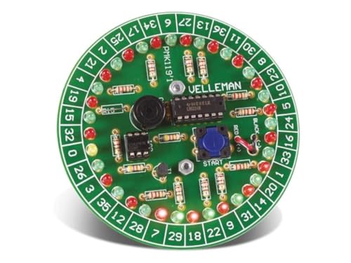 Whadda Lötbausatz, Roulette, 37 LEDs