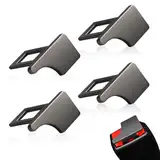 4 Pezzi Clip per 4 Stück Sicherheitsgurt Schnalle Clip,Legierung Gurtschnalle Auto, Anschnaller,Universal Gurtalarm Stopper,für die Meisten Pkw Lkw Transporter Geeignet