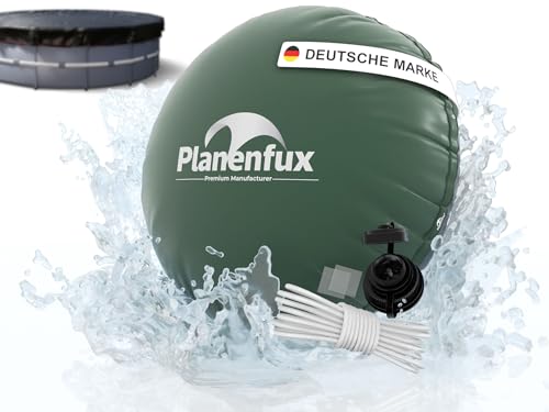 Planenfux® Poolkissen Winter Ø 300 cm (für Ø250-390 cm Pools) | 3m XXL Pool Winterkissen rund | Luftkissen Pool Kissen Winterfest | Chlorbeständiges Überwinterungskissen für 360 cm & 305 cm Rundpool