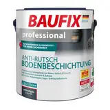 Baufix professional Anti-Rutsch Bodenbeschichtung anthrazit, matt, 2.5 Liter, Beton- und Bodenfarbe, rutschhemmend, für Beton/Estrich/Zement, für innen & außen