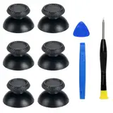 CUZKC 3 Paar Thumbsticks kompatibel mit ps5 & mit ps4 Controller, 3pcs Ersatz-Sticks & Tools fur ps5 Controller Sticks, Texturiert Analogsticks Joystick Aufsätze für ps5 für ps4 pro Slim Controller