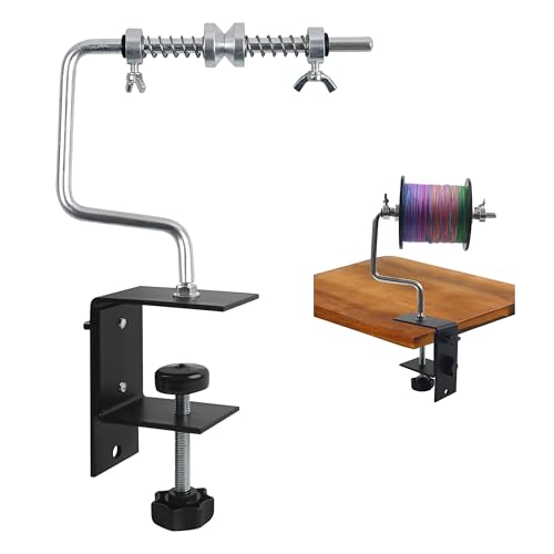 OROOTL Angelschnur-Wickler mit Klemme, verstellbar, stabil, Angelrolle, Spule, Maschine, tragbare Spinnrolle, Spule, Spulstation, Wickelsystem, Gerät