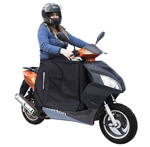 Beinschutz mit Winter-Fleece für Motorroller Roller Fahrrad Regenschutz Wetterschutz Abdeck-Nässeschutz-Plane Beindecke [088]