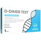 GetTested at Home D-Dimer-Test (1 Test) ein kritischer Marker für Thrombosebedingte Erkrankungen, insbesondere Blutgerinnsel.