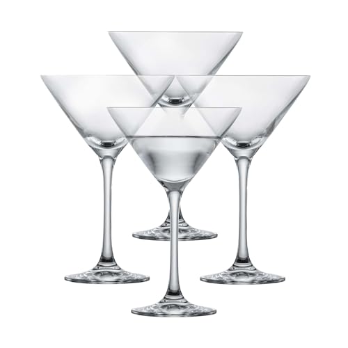 Schott Zwiesel Martiniglas Bar Special (4er-Set), klassische Martini Gläser, spülmaschinenfeste Tritan-Kristallgläser, Made in Germany (Art.-Nr. 123658), Klar, Kristall