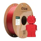 eSUN PLA Filament 1.75mm, PLA Basic 3D Drucker Filament Maßgenauigkeit +/- 0.03mm, 1KG Spule (2.2 LBS) Super Speedy PLA Filament für 3D Drucker, Brandbekämpfung Rot