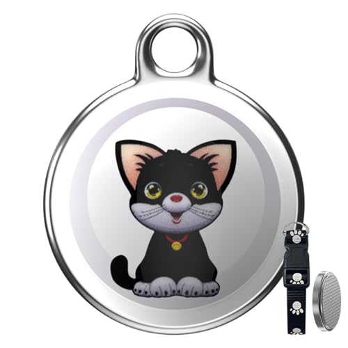 GPS Tracker für Katzen Hunde, Mini Haustier Tracker für Katzen, Tractive GPS Cat Tracker, Hund Tracker ohne monatliche Gebühren, Echtzeit-Standortverfolgung, Wasserdicht Katze Tracker GPS Halsband für