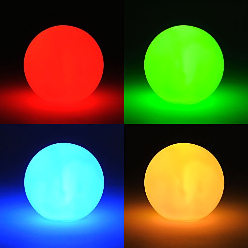 levandeo LED Kugel Farbwechsel - Kleine LED Lampe inklusiv Batterien - Leuchte Effektkugel Leuchtkugel Deko Farbwechsler Stimmungskugel