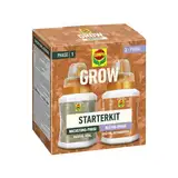 COMPO GROW Duopack für Cannabispflanzen und Hanf, Wachstums-Dünger und Blüten-Dünger, Cannabis und Hanfdünger für Indoor & Outdoor - 2x250 ml, grün