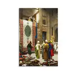 Jean Leon Gerome Painter Works (Der Teppichhändler) Posterdruck, Fotokunst, Gemälde, Leinwand, Heimdekoration, Schlafzimmer, moderne Dekorationen, Geschenke, 40 x 60 cm