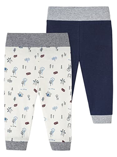 Schiesser Unisex Baby 2PACK Hosen Kleinkind-Schlafanzughosen, Sortiert 1, 68