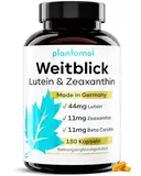 Lutein Zeaxanthin Kapseln - Augenvitamine hochdosiert mit 44mg Lutein + 11mg Zeaxanthin + 11mg Beta Carotin - 6 Monatsvorrat Augen Kapseln - Weitblick