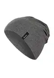 Sterntaler OCS Beanie melange - Lässige Slouch Beanie Mütze aus Melange Singlejersey (Bio) - Unisex Kopfbedeckung - variabel tragbar - Baby und Kinder Übergangsmütze - asphalt, Größe 57