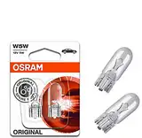 2x Original Osra.m W5W 12V 2825-02B Standard Ersatz Halogen Birne für Standlicht Positionslicht Bremslicht Hecklicht Innenlicht Leselicht Blinker seitlich E-geprüft