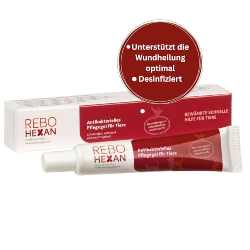 ReboHexan Gel 20 ml für Haustiere: Antibakterielle Wundpflege, Bekämpft effektiv Bakterien & Pilze, Hautfreundlich, Einfach anzuwenden, Ideal für Wundpflege & schwer erreichbare Stellen