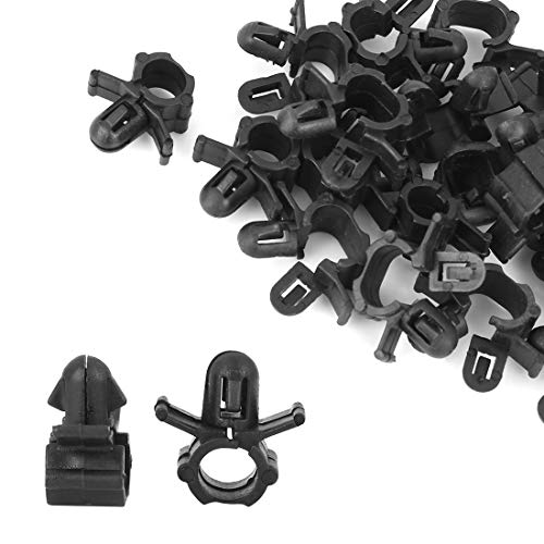 X AUTOHAUX 20Stk. Auto Benzinleitung Schlauch Halter Clip Klammer 19,3mm schwarz