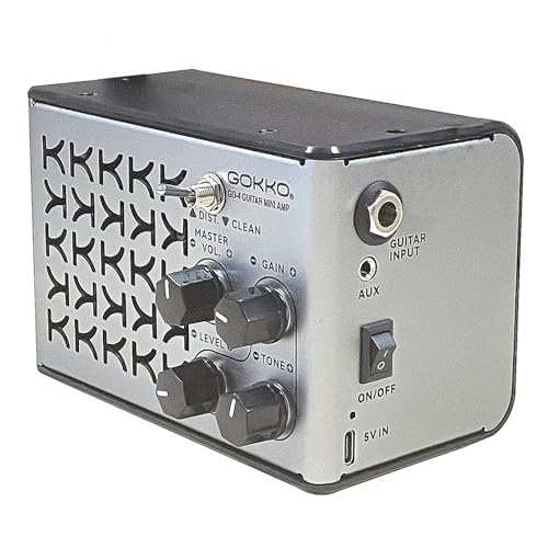 GOKKO 10 W tragbarer wiederaufladbarer Gitarrenverstärker für elektronische Gitarre