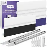 Filzada® Rakel für Folie XXL SET - Profi Folierungs Werkzeug für Rakel Folie - Rakel Set für Folierung - Rakel Plotter/Folien Rakel - Folierungs Werkzeug Set- Rakel mit Filzkante/Filzrakel