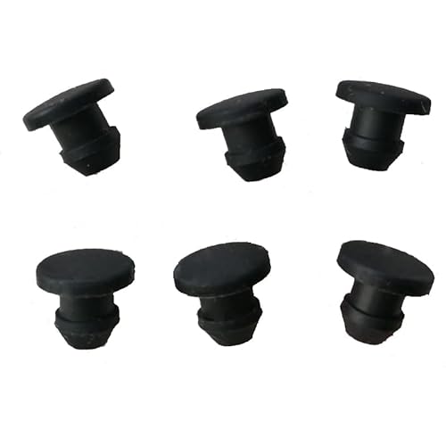 GaterTOOL 10 Stück Schwarze Feste Silikonkautschukkappen T-Typ Steckerabdeckung Snap-on-Dichtung Blindstopfen Enddichtung Stopper 2,5 mm-14 mm (Size : A 4.5mm, Thickness : 10pcs)