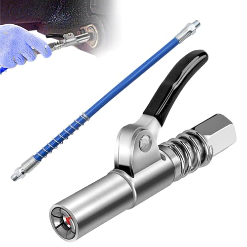 Fettpresse Mundstück,Fettpresse Für Schmiernippel,Fettpresse,G Coupler Für Fettpresse Mit 30cm Schlauch,Schmiernippel Für Kegel-Schmiernippel Fettpresse Für Alle Arten Von Fettpressen