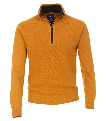 Redmond - Casual Fit - Herren Sweatshirt mit Zipper (Art.Nr.: 623), Größe:5XL, Farbe:Gelb (400)