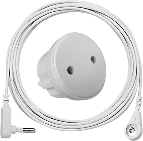 Stecker mit Erdungskabel für Erdungsbettlaken Beschreibung von 16 Feet Grounding Cable EU Die Grounding Line für Erdungs-Kissenbezug Erdungsbettlaken