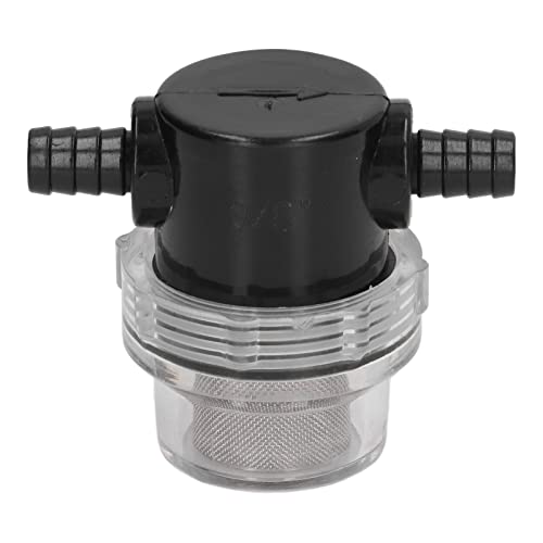 Wasserpumpen-Siebfilter, 1/2-Zoll-Twist-On-Rohrsieb kompatibel, Wasserpumpenfilter Inline-Färber-Widerhaken ABS 3/8 Zoll 1/2 Zoll Ausgang für DC 12 V 80 PSI-Pumpen