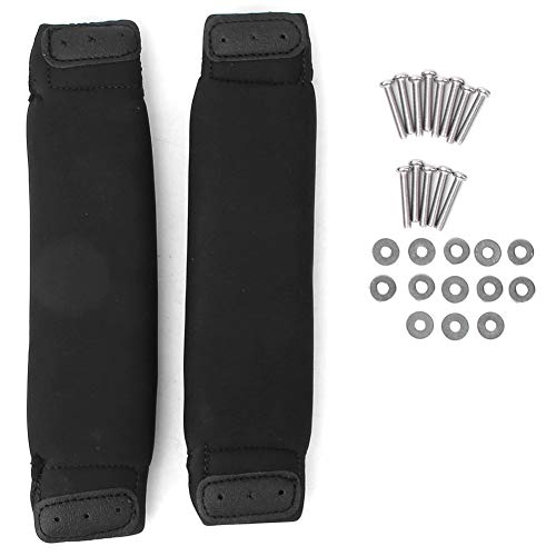Nimomo 2 Stück Surfbrett-Fußschlaufen, schwarz, Kiteboard-Fußschlaufen, Ersatz für Kite-Surfbrett-Drachen, geeignet für Outdoor-Spaß, Kitesurfen