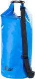 Xcase Schwimmsack wasserdicht: Wasserdichter Packsack 25 Liter, blau, aus strapazierfähiger LKW-Plane (Seesack mit Kissen-Funktion, Overboard Beutel, Unterwasserlicht)