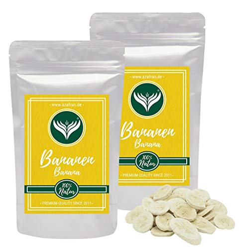 Azafran Bananenscheiben Bananen gefriergetrocknet 500g
