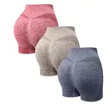 Fitness-Shorts für Damen, Scrunch Butt – Fitness-Shorts für Damen, 3er-Pack, Sport-Shorts, Größe 38, Urlaubsshorts, Größe 44, knielang, Laufshorts, fließende Sommershorts, lockere Shorts, Coords