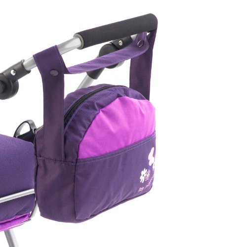 Bayer Chic 2000 - Wickeltasche für Puppen, Puppenwickeltasche, Puppenzubehör, Puppentasche, Pflaume, lila