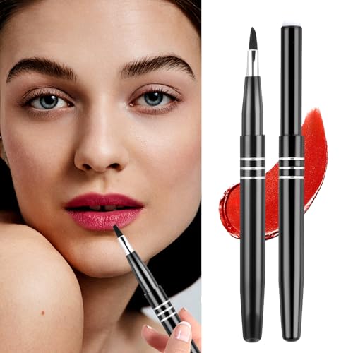 2 Stück Lippenstift Pinsel, Einziehbarer Make-Up Concealer Pinsel, Mini Lippen Makeup Applikator für Lipgloss