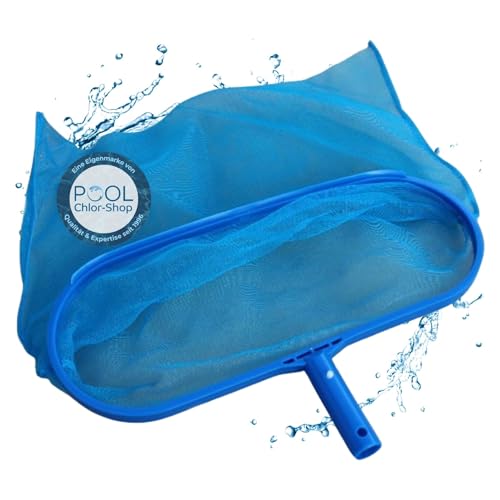 Duraol Bodenkescher aus Kunststoff I Poolkescher in 35 x 18cm I Bodenkescher Pool für Teleskopstange I Kescher für Pool/Planschbecken & Whirlpool I Schwimmbad Zubehör feinmaschig & stabil