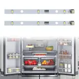 2 Stück Kühlschrank Licht,LED Lichtleiste Kühlschran,Kühlschrank LED Licht Streifen,Schrank Led Beleuchtung Light Bar Strip Kühlschrank Licht Streifen,Kühlschranklampe E349766 MDDZ-162A 1629348 DC12V
