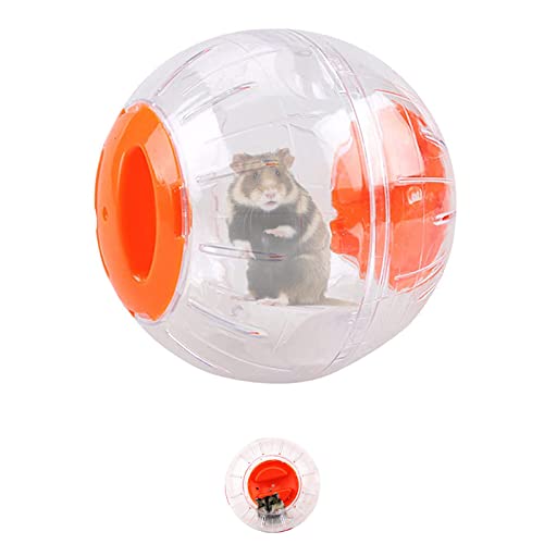 SUpoetry Hamster Run Ball, Hamsterball, Hamster-Übungsball, Hamster Laufball, Hamster-Spielzeug, Geeignet für Hamster-Kleintiere (4,7 Zoll, Orange)