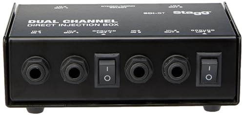 Stagg SDI-ST 2-Kanal DI Box mit Mono/Stereo Schalter