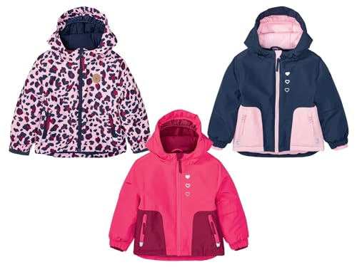 Lupilu Mädchen Schneejacke - wasserabweisendes Obermaterial, Wind- und Wasserdicht Schnee, Ski Jacke (rosa Leopard, 110-116)