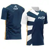 Herren Radtrikot Fahrradtrikot Kurzarm, Fahrradbekleidung Fahrrad Trikot T Shirt Für Männer, Atmungsaktive Cycling Jersey Schnell Trocknen Radsport Bekleidung MTB BMX (Color-01,L)