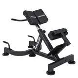 MAXXUS Hyperextension Rückentrainer - Verstellbar, bis 150/180 kg, mit Beinfixierung, Haltegriffen - Bauchtrainer, Römische Bank, Multifunktionales Workout Bench, Rückenstrecker für Zuhause, Fitness