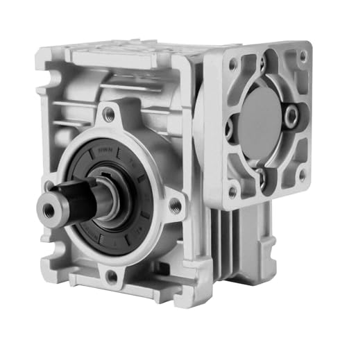 Schneckengetriebe, Hohe Drehmoment Schneckengetriebe, Worm gearboxNMRV030 Worm Gearbox Speed Reducer Ratio 10:1 For Nema23 Stepper 0.06KW~0.18KW