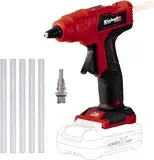 Einhell Akku-Heißklebepistole TE-CG 18 Li - Solo Power X-Change (Lithium-Ionen, in 120 Sekunden einsatzbereit, inkl. 5 Klebestifte + Flachklebedüse, ohne Akku und Ladegerät)