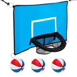 Trampolin Basketballkorb, Trampolin Basketball Dunking Hoop, Weiches Basketballtor Trampolins Mit 3 Basketball Und 1 Pumpe, Für Innen Und Außenbereich