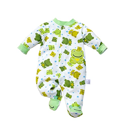 KIDDLETOWN Baby Schlafanzug, Strampler Neugeborene, Baby Schlafstrampler, Baby Strampler Langarm, Baby Pyjam, Baby Kleidung Mädchen, Babyschlafanzug Baumwolle, Schlafanzug für Mädchen Jung