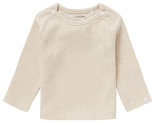 Noppies Unisex Baby U Tee ls Rib Natal T-Shirt, RAS1202 Oatmeal-P611, 74