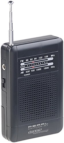 PEARL Mittelwellenradio: Analoges Taschenradio TAR-202 mit UKW- und MW-Empfang (Mw Radio, Analoges Radio, Kofferradio mit Batteriebetrieb)