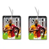 2x Osimhen Galatasaray Duftbaum Auto Fussball, Auto Duftspender, Duftbaum Auto tuning, car air freshener, Duftanhänger Auto, Duftbaum Set Auto